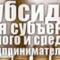 Информация для субъектов малого и среднего предпринимательства - Чусовской городской округ